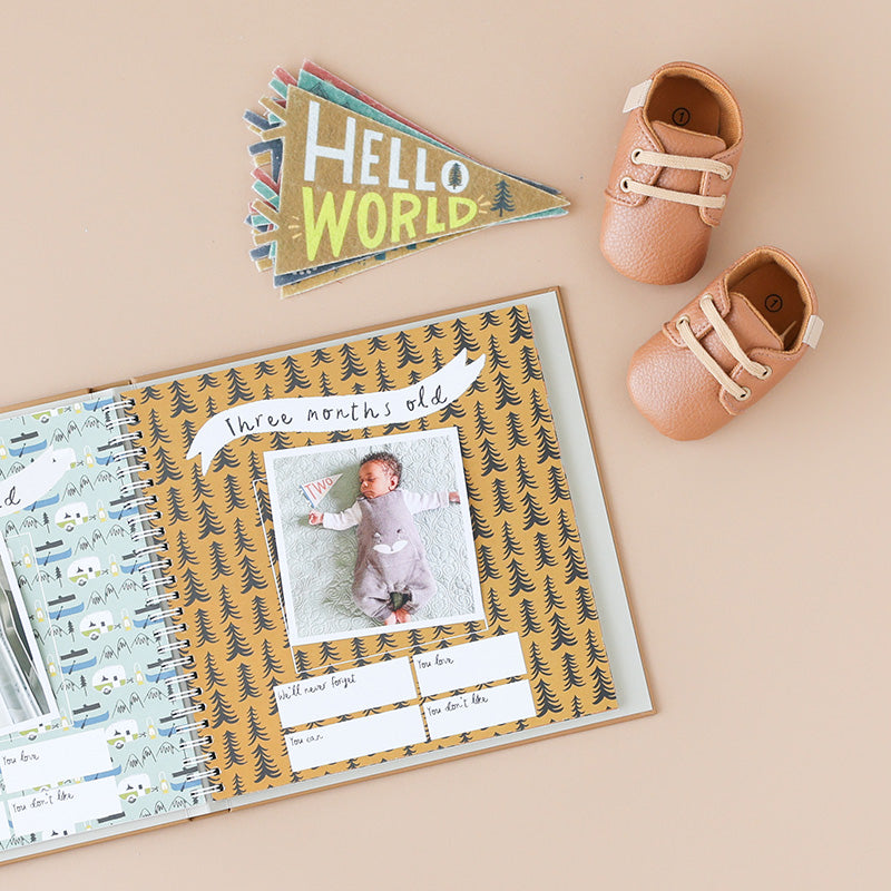 Little Camper Memory Baby Book Internal Page
