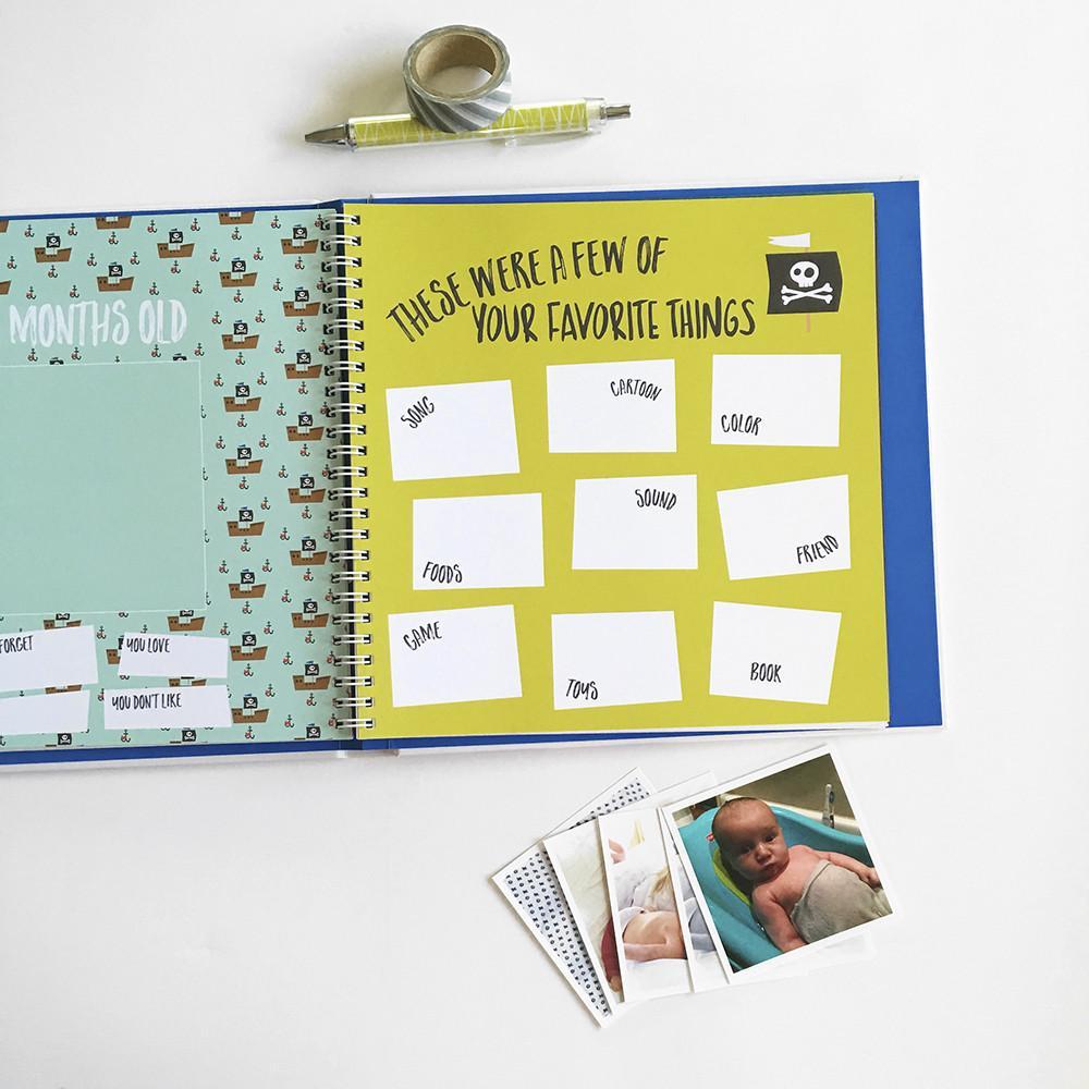 Little Captain Memory Baby Book View Inside