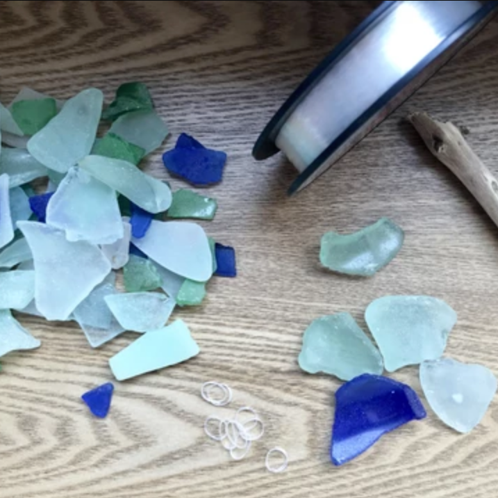 DIY Beach Glass Mobile Lucy Darling