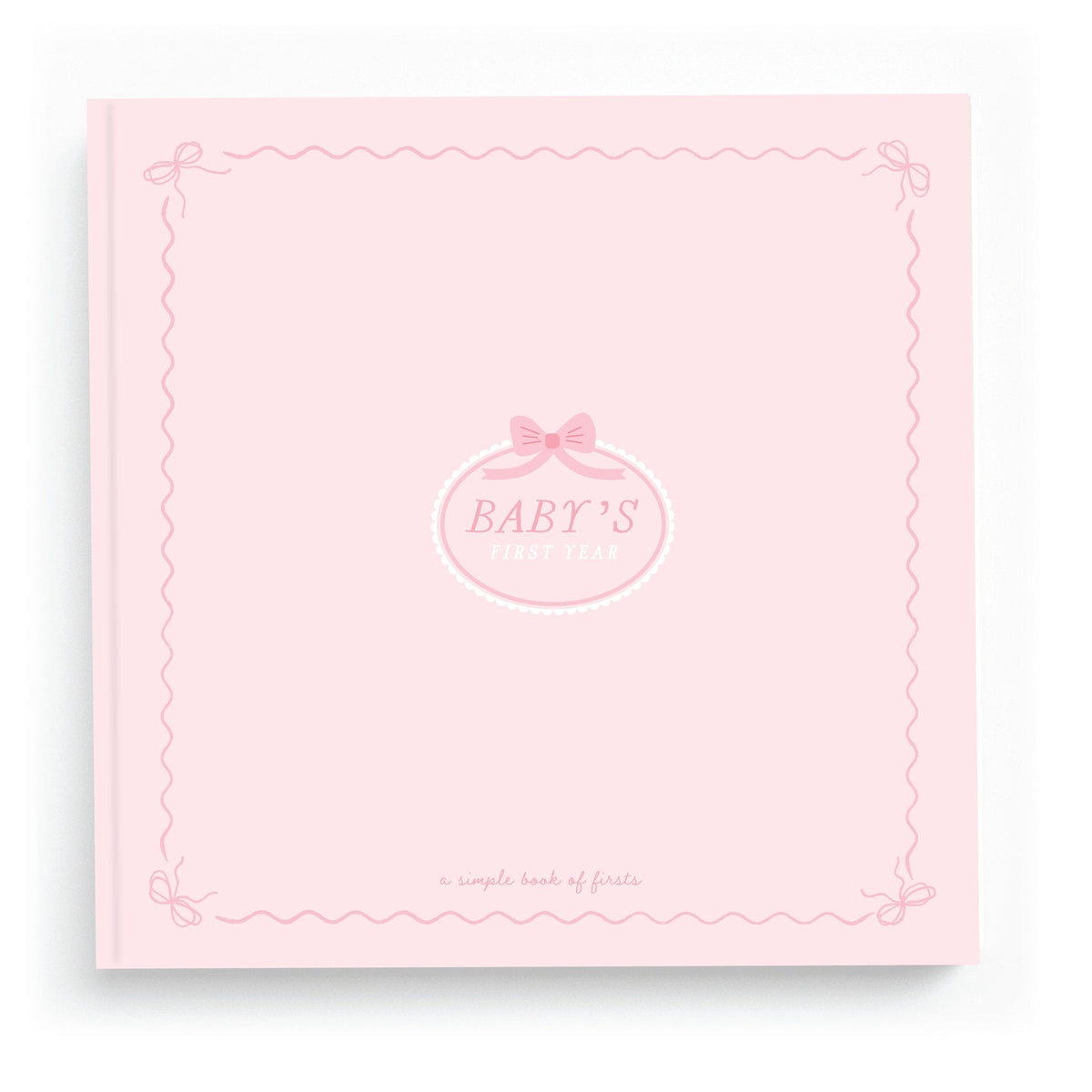 Bowkissed Blush Baby Memory Book cover