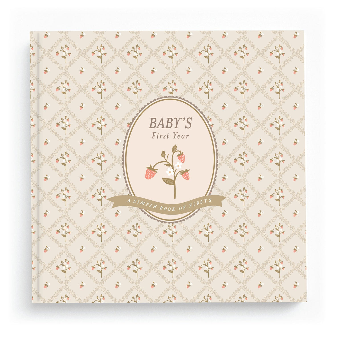 Cottage Garden Baby Memory Book cover