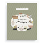 Cooking Together recipe memory book — Sage Green cover