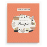 Cooking Together recipe memory book — Red/Coral cover