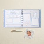 Little Goose Baby Memory Book — family tree and firsts spread