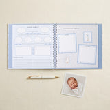 Little Goose Baby Memory Book — family tree and firsts spread