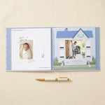 Little Goose Baby Memory Book — birth announcement and where you lived spread filled in