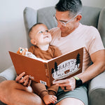 Little Camper Book Set — lifestyle photo with baby