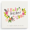 Little Artist Memory Baby Book and Blushing Meadow Petit Milestone Pennant Set