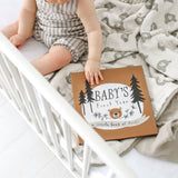 Little Camper  and  Set baby memory book — lifestyle photo with baby