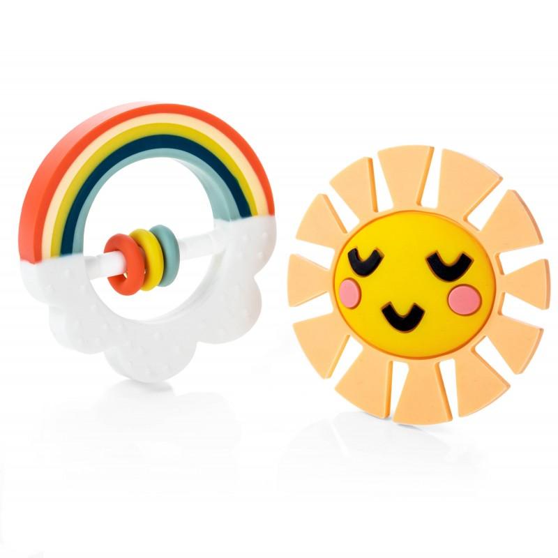 Little Rainbow Memory Book and Teether Set