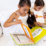 Buffalo Book and Stuffed Animal Set — lifestyle photo with baby