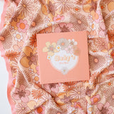 Flower Child Memory Book and Blanket Set
