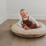 Pello Multi-use Luxe -Toddler Floor Pillow/Play Mat/Lounger - Happy Camper