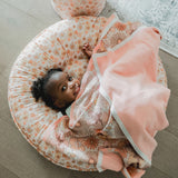Pello Multi-use Luxe -Toddler Floor Pillow/Play Mat/Lounger - Flower Child