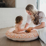 Pello Multi-use Luxe -Toddler Floor Pillow/Play Mat/Lounger - Flower Child