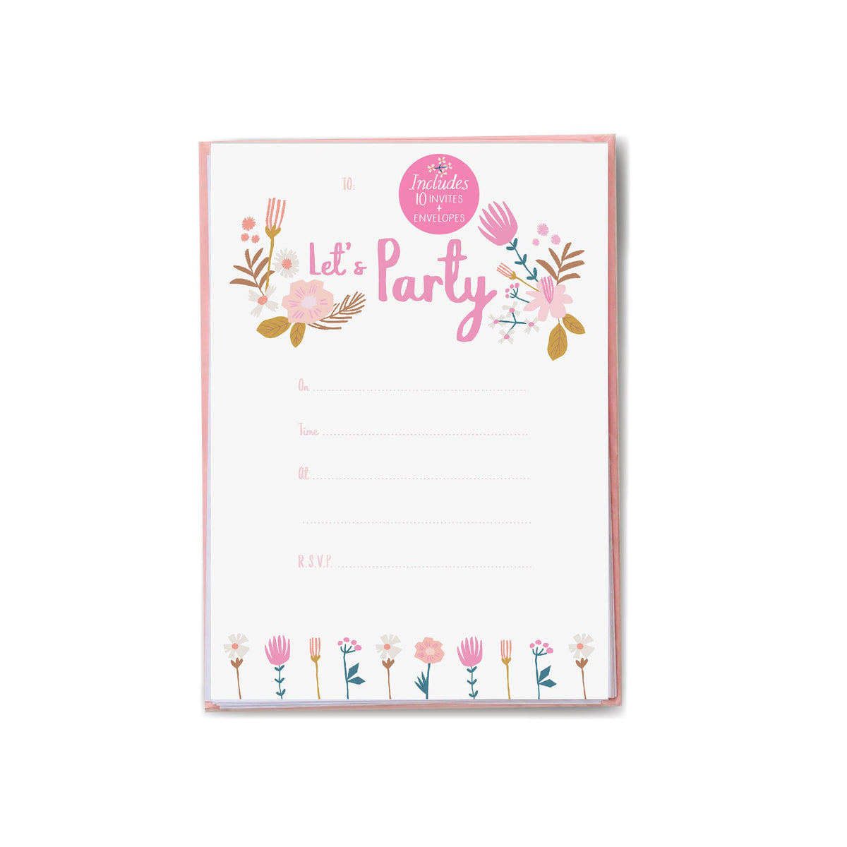 Boys Girls Birthday Party Invitations Garden Party