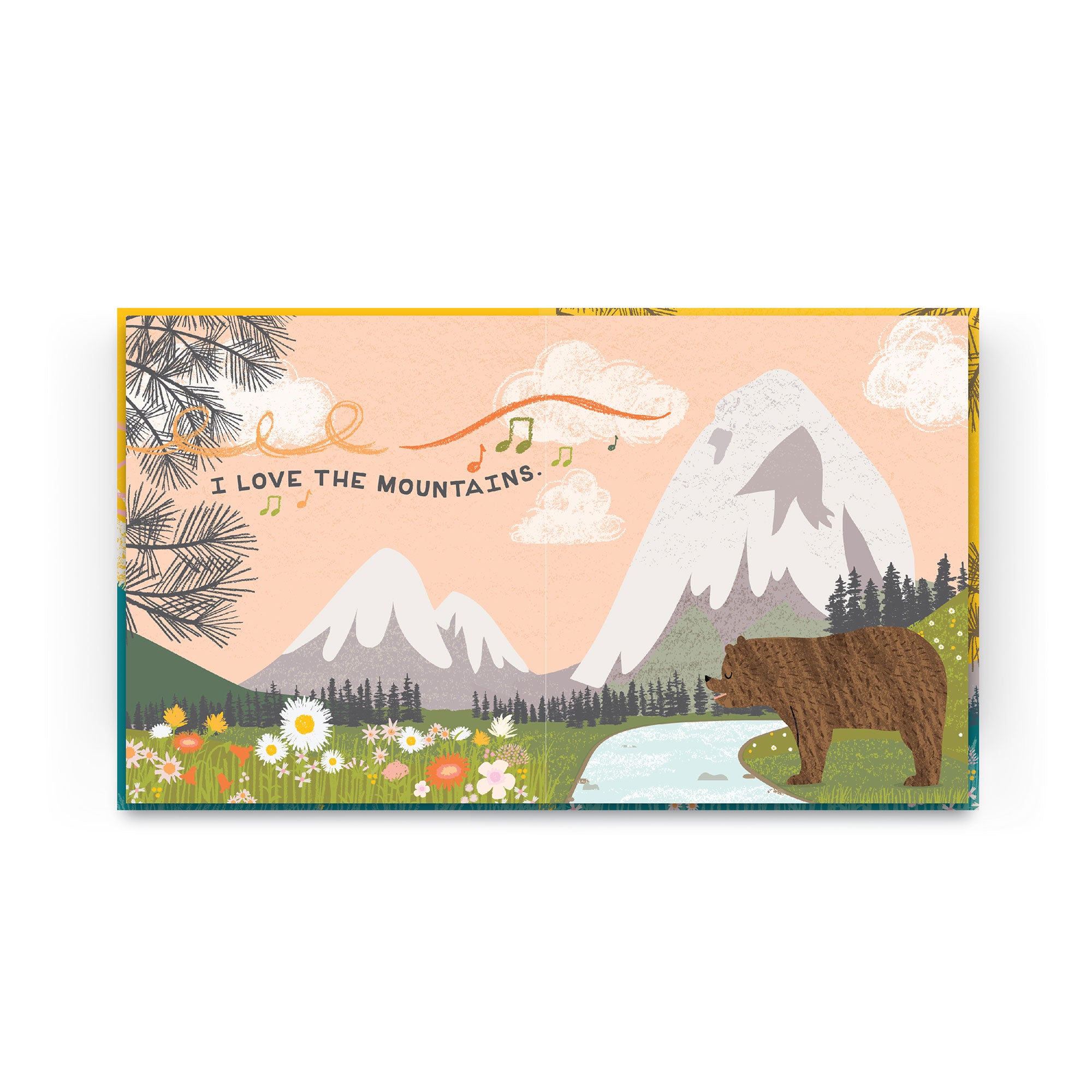Lucy Darling Children's Sing Along Story Book - I Love the Mountains