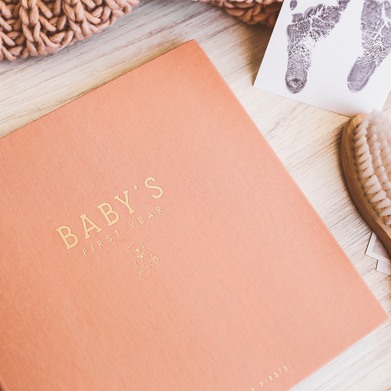 Teddy Bears Picnic Luxury Memory Baby Book Lifestyle Cover