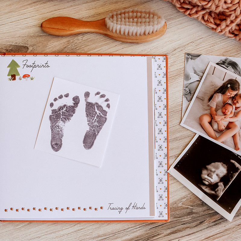 Teddy Bears Picnic Luxury Memory Baby Book Internal Page