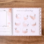 Wildflower Meadow Luxury Memory Baby Book Internal Page