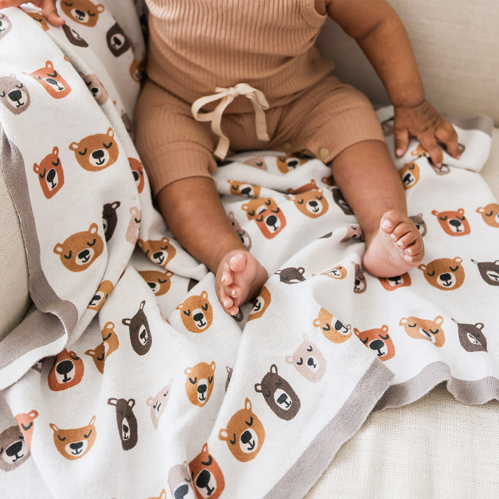 Little Dreamer Organic Baby Blanket Little Camper Lucy Darling