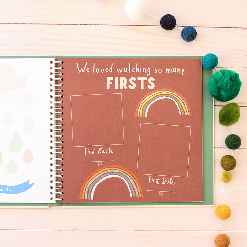 Little Rainbow Memory Baby Book Inside