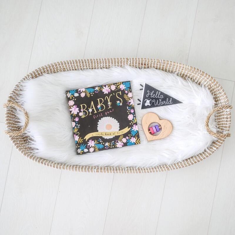 Golden Blossom Memory Baby Book Lifestyle