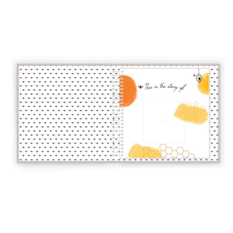 Honey Bee Luxury Memory Baby Book Inside