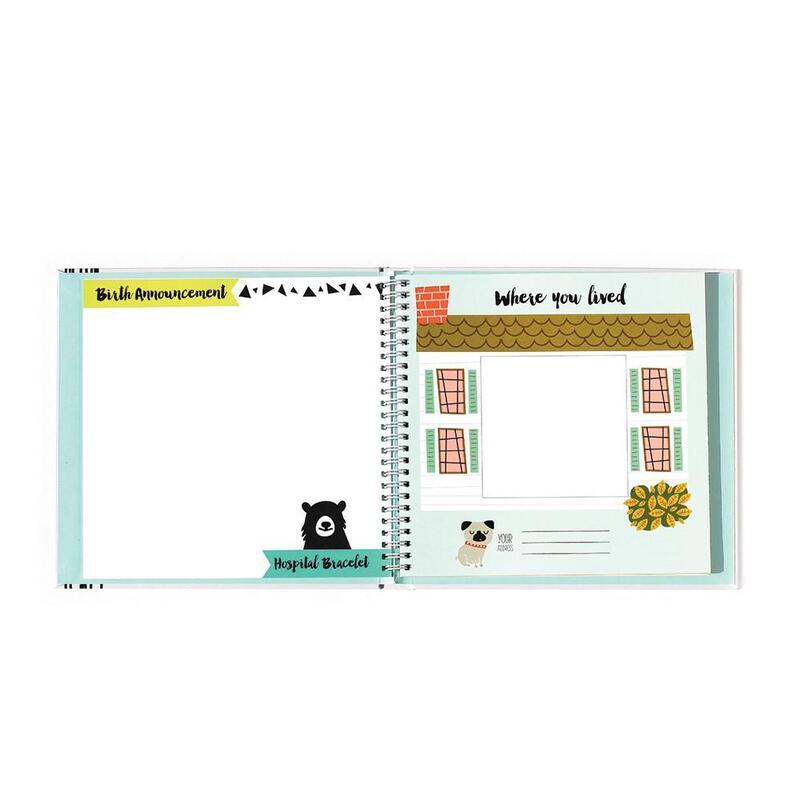 Little Animal Lover Memory Baby Book Inside