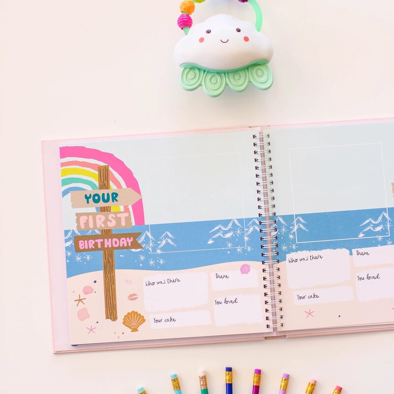 Little Beach Babe Memory Baby Book Inside