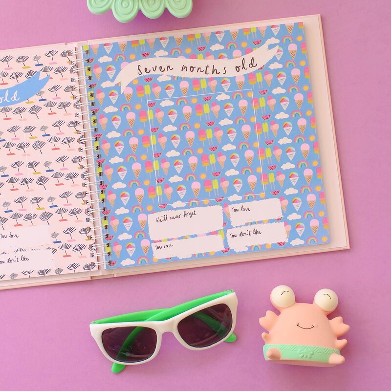 Little Beach Babe Memory Baby Book Internal Page