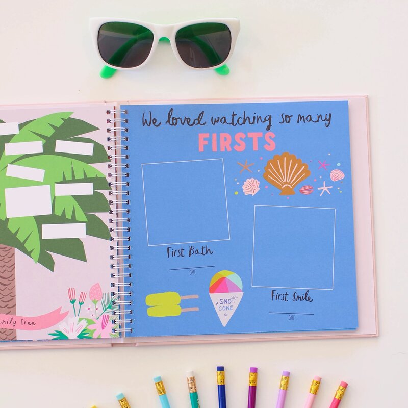 Little Beach Babe Memory Baby Book View Inside