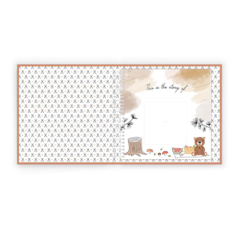Teddy Bears Picnic Luxury Memory Baby Book Inside