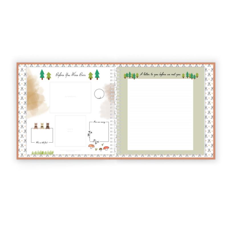 Teddy Bears Picnic Luxury Memory Baby Book Preview Page