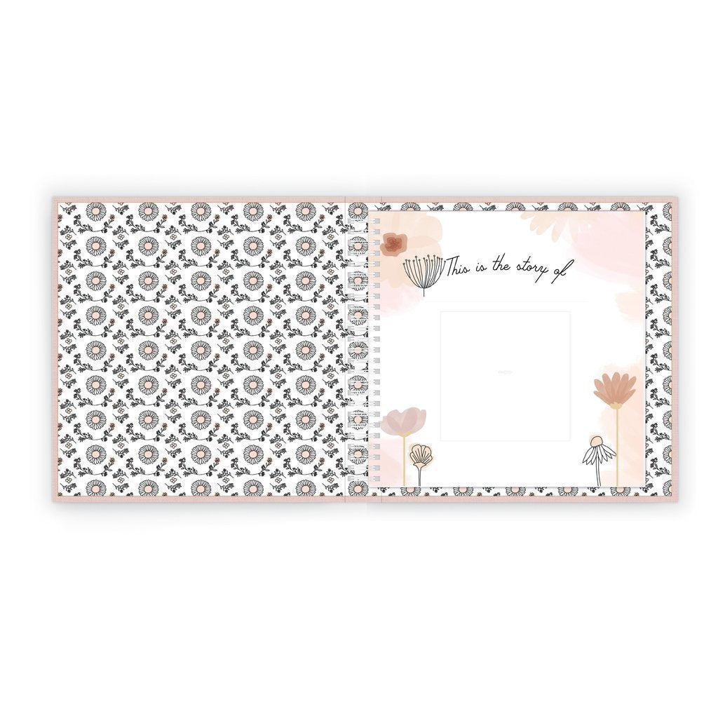 Wildflower Meadow Luxury Memory Baby Book Inside